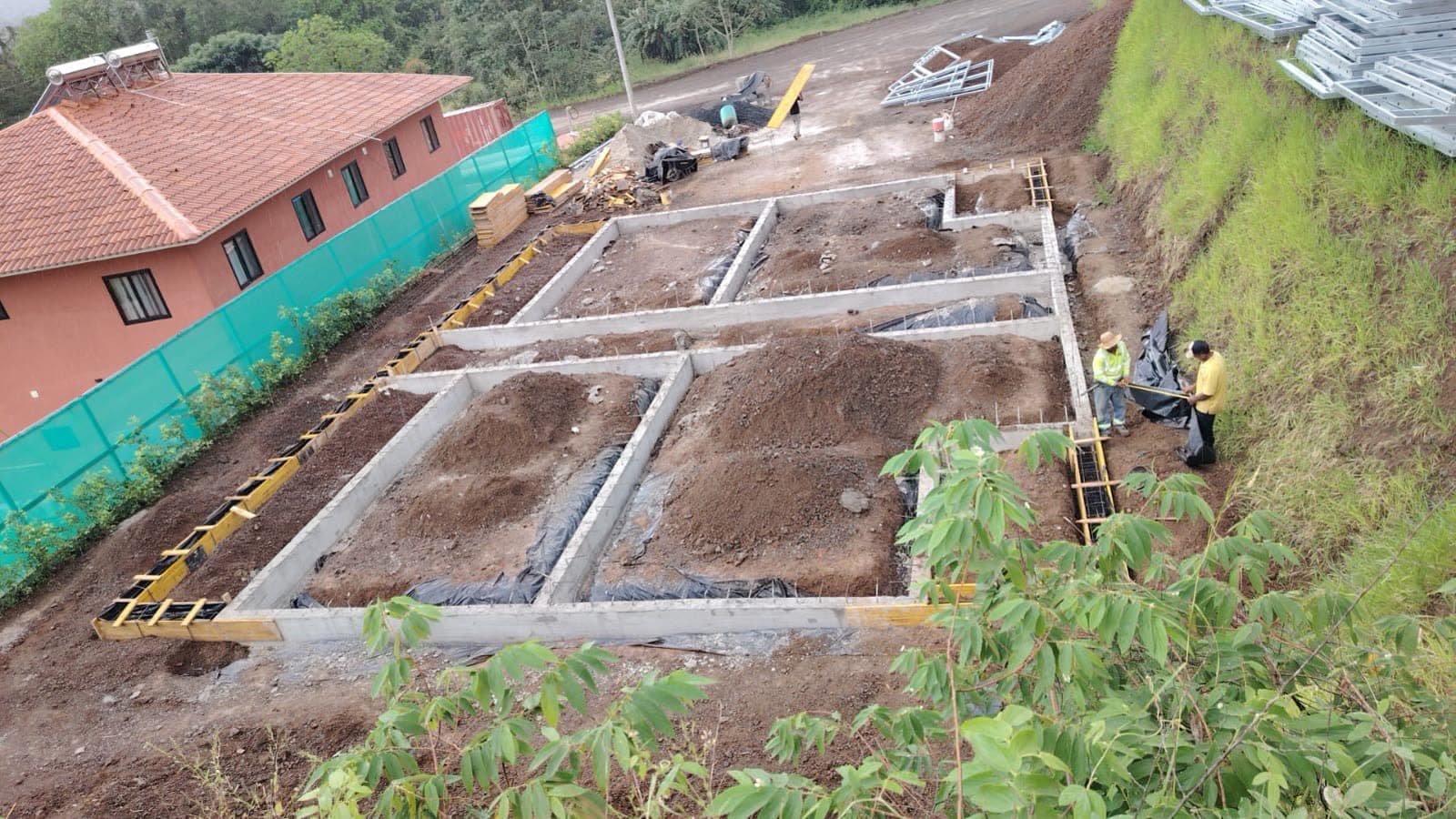 Zapatas para edificio de dos plantas